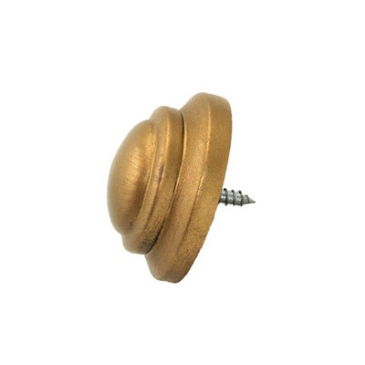 Menagerie Rod End Cap  Vintage Gold